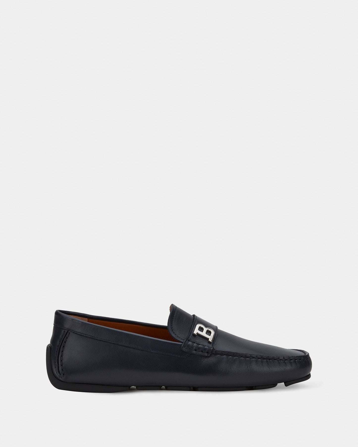 Driver in Blue Leather