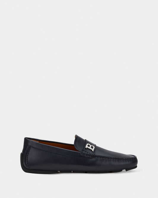 Driver in Blue Leather