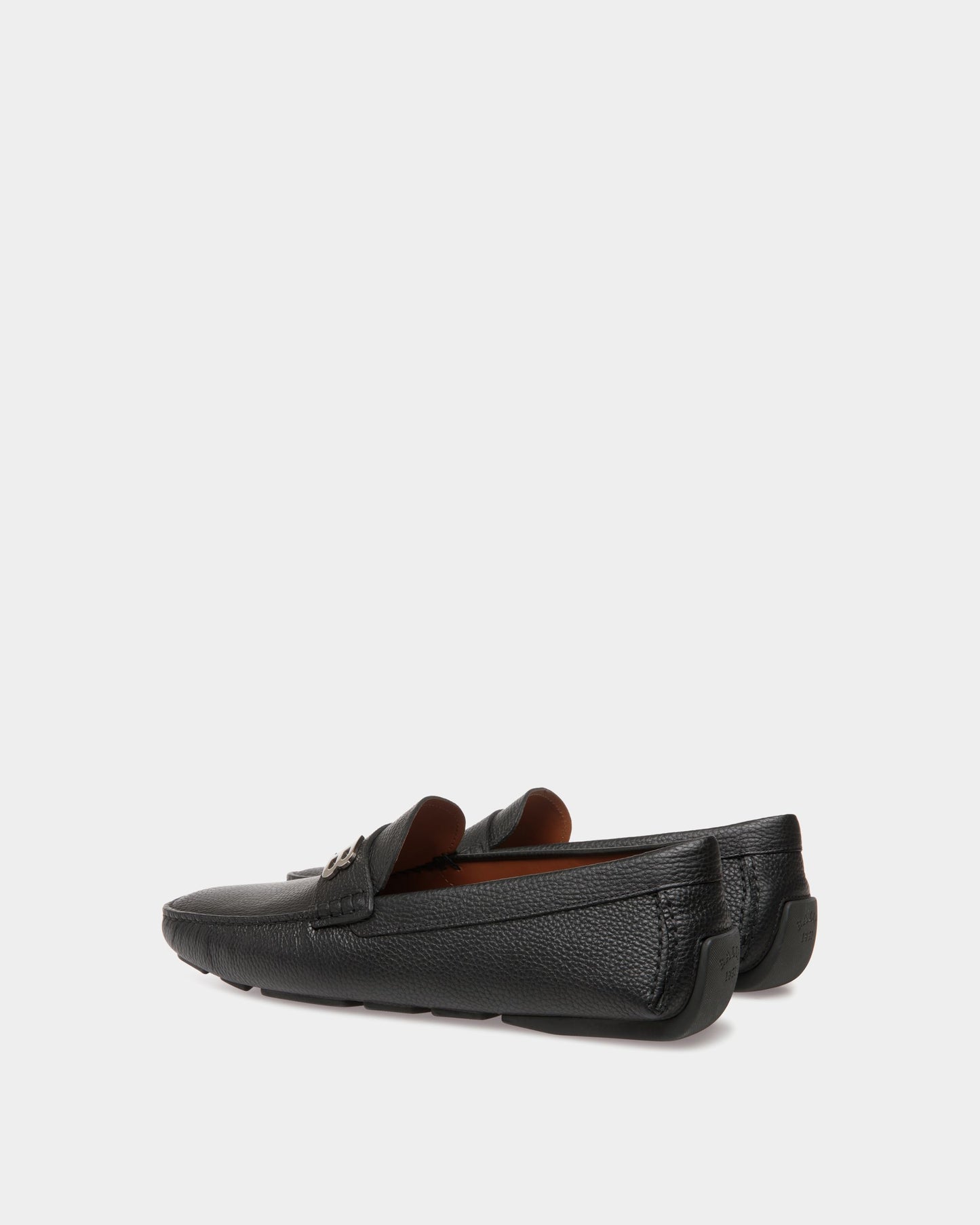 Driver in Black Grained Leather