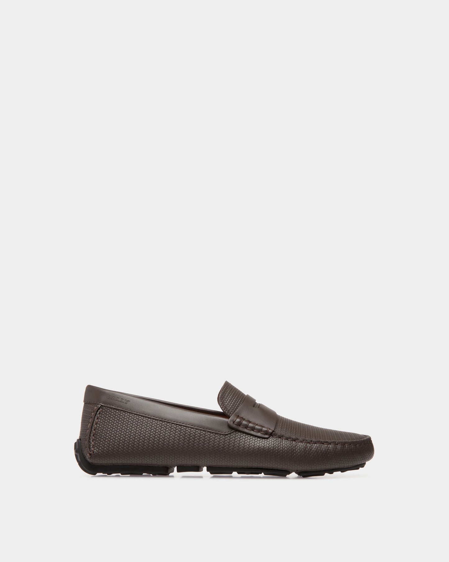 Driver in Brown Embossed Leather