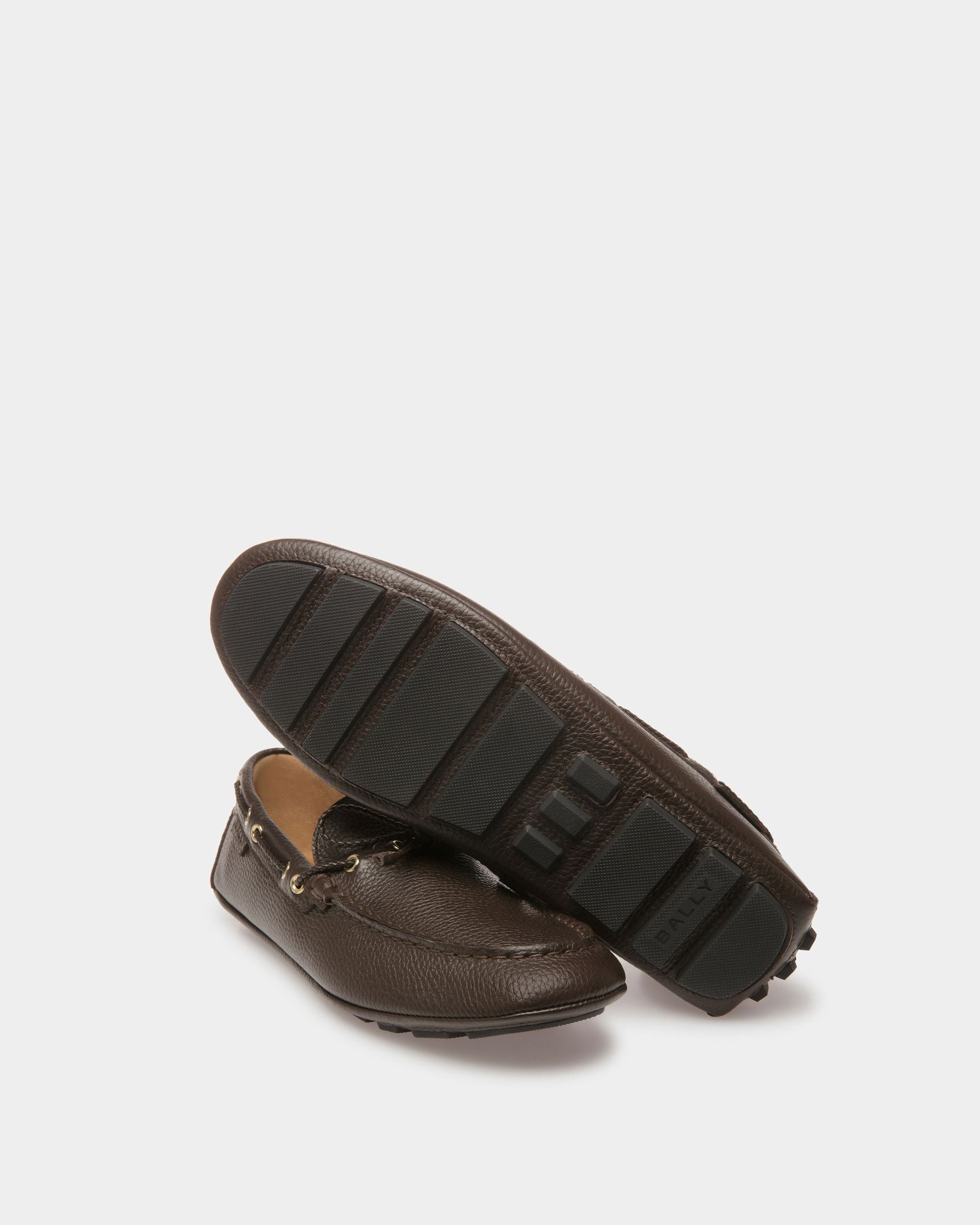Kyan | Men's Drivers | Brown Leather | Bally | Still Life Below