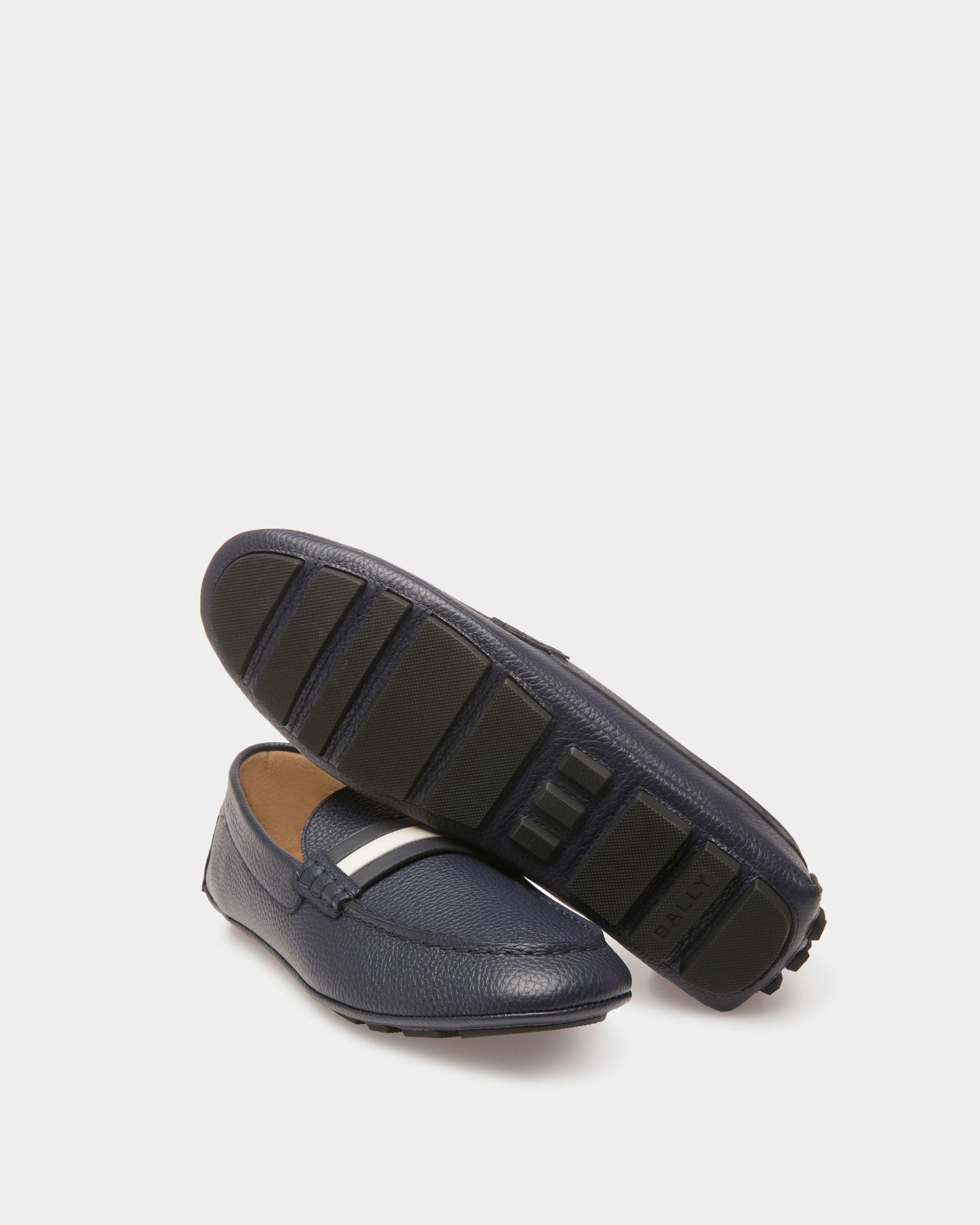 Karlos | Men's Drivers | Midnight Leather | Bally | Still Life Below