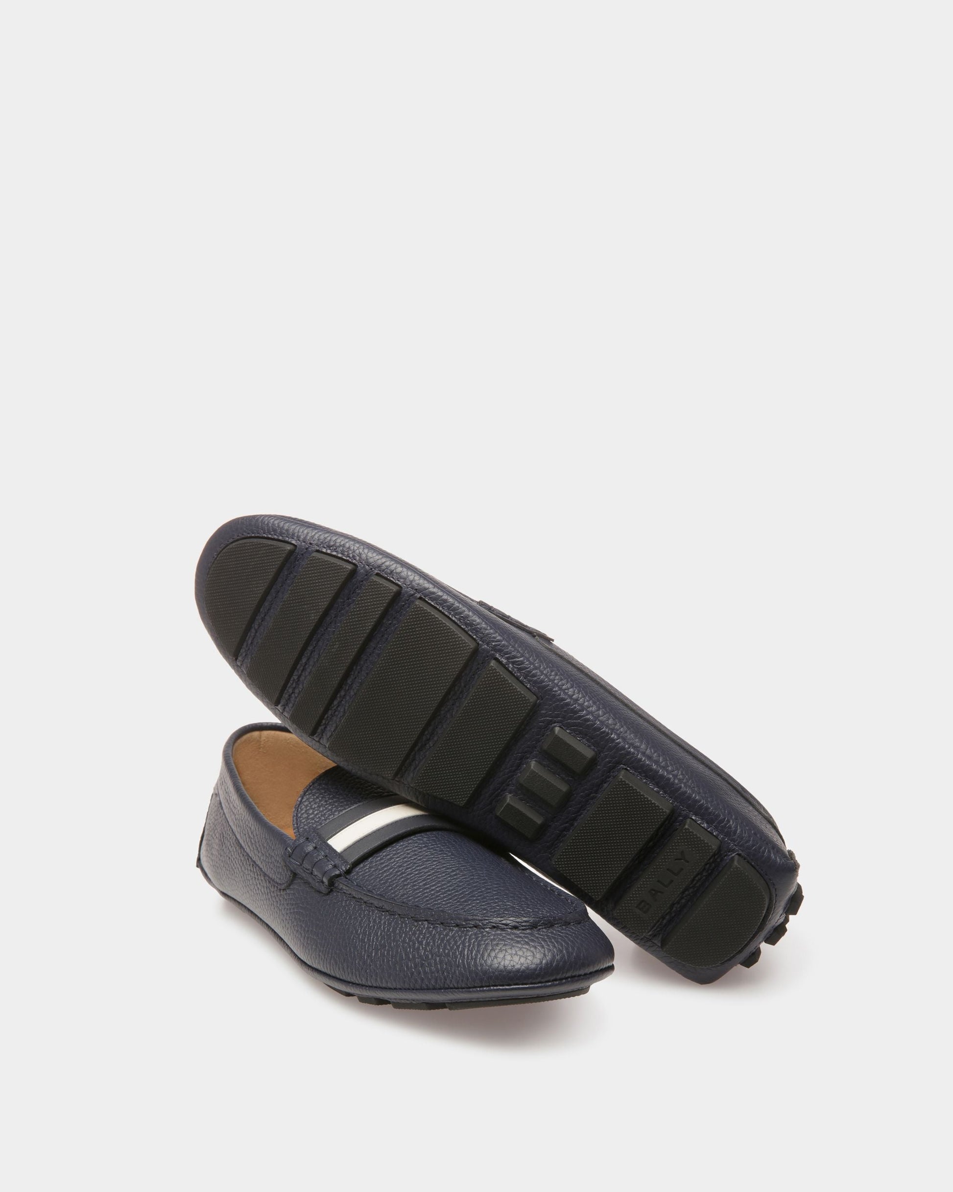 Karlos | Men's Drivers | Midnight Leather | Bally | Still Life Below