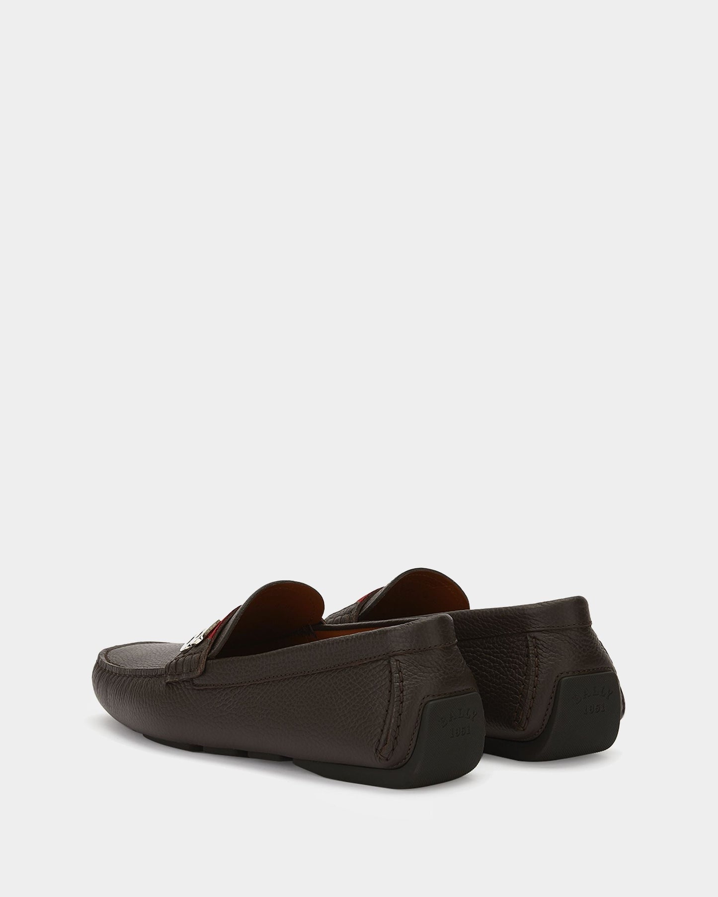 Driver in Brown Grained Leather