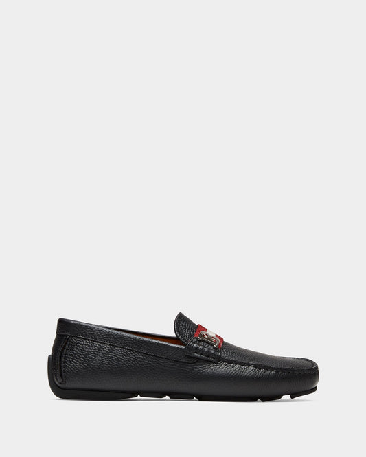 Driver in Black Grained Leather