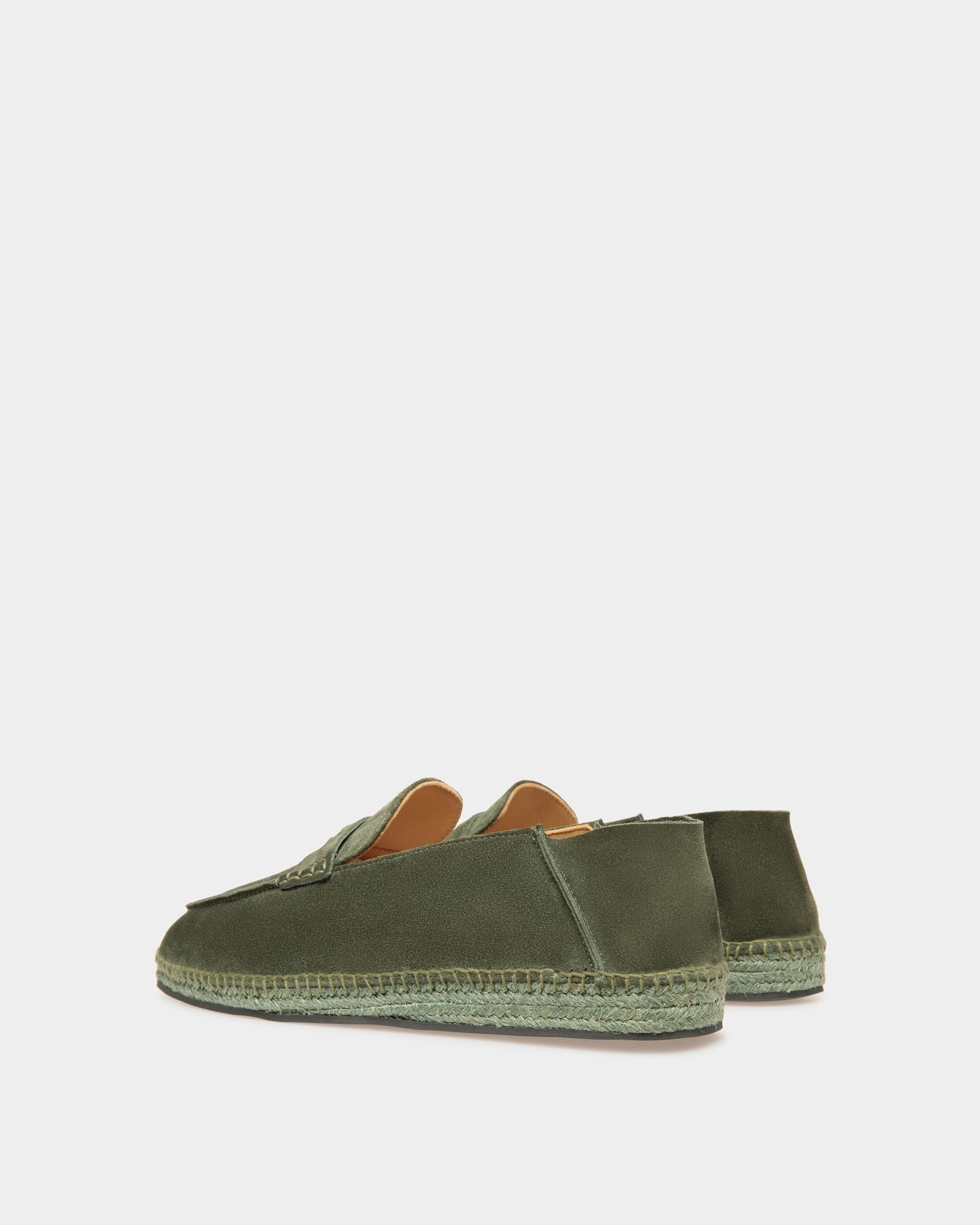 Kolby | Men's Espadrilles | Squad Leather | Bally | Still Life 3/4 Back