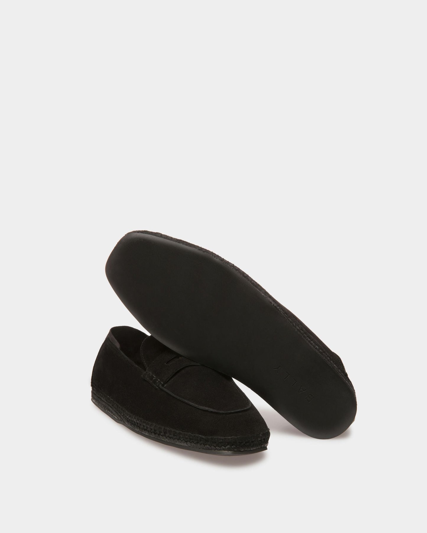 Kolby | Men's Espadrilles | Black Leather | Bally | Still Life Below