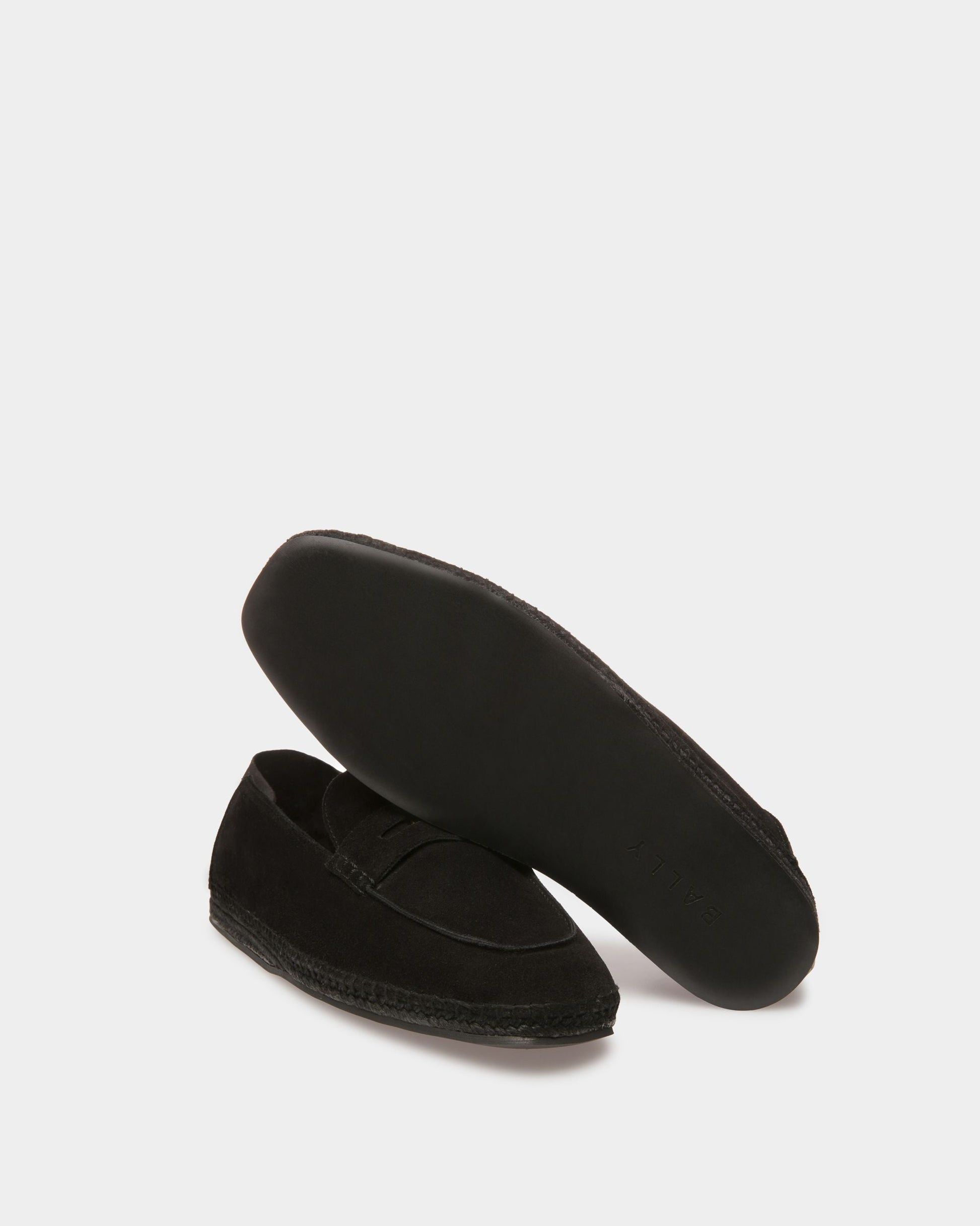 Kolby | Men's Espadrilles | Black Leather | Bally | Still Life Below