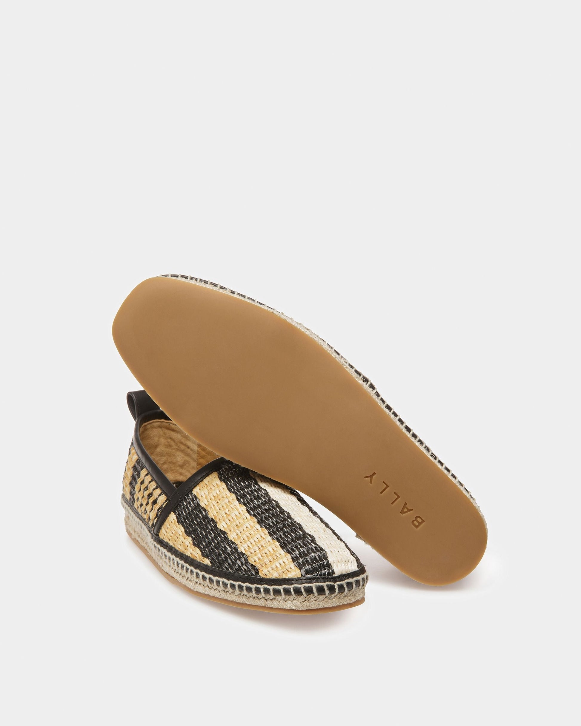 Kory | Men's Karakas Espadrilles | Black And Bone Fabric | Bally | Still Life Below