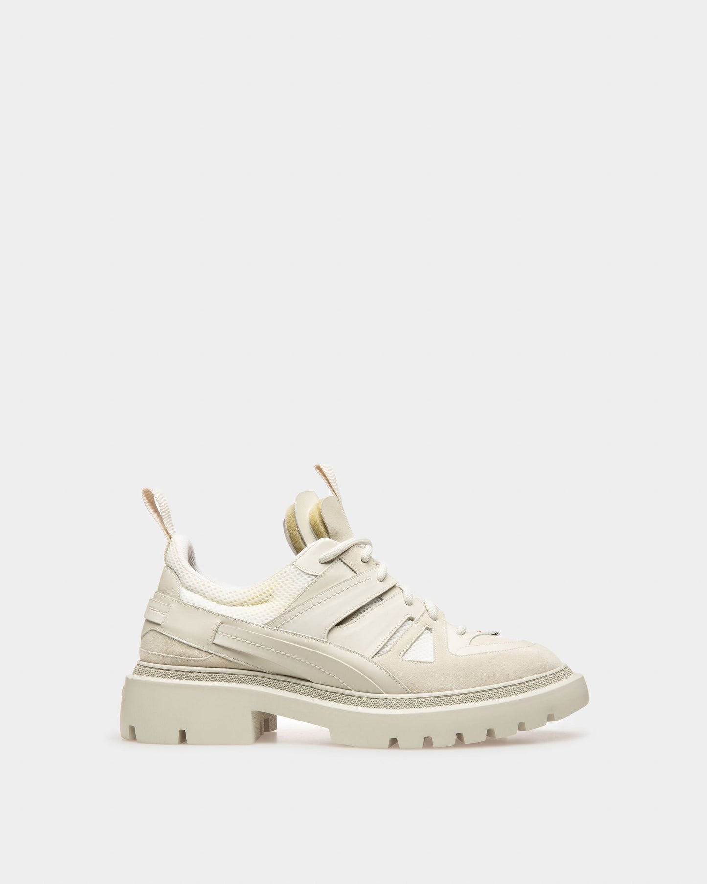 Vailont Leather Derbies In Dusty White