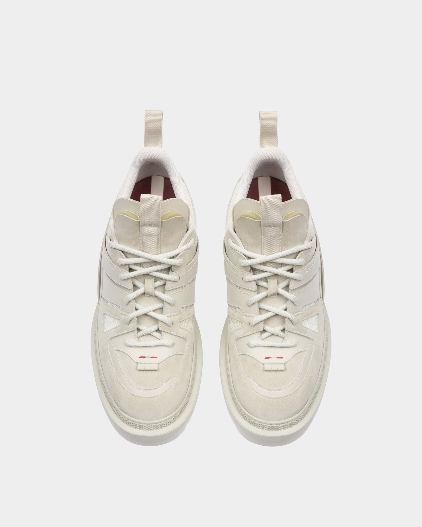 Vailont Leather Derbies In Dusty White