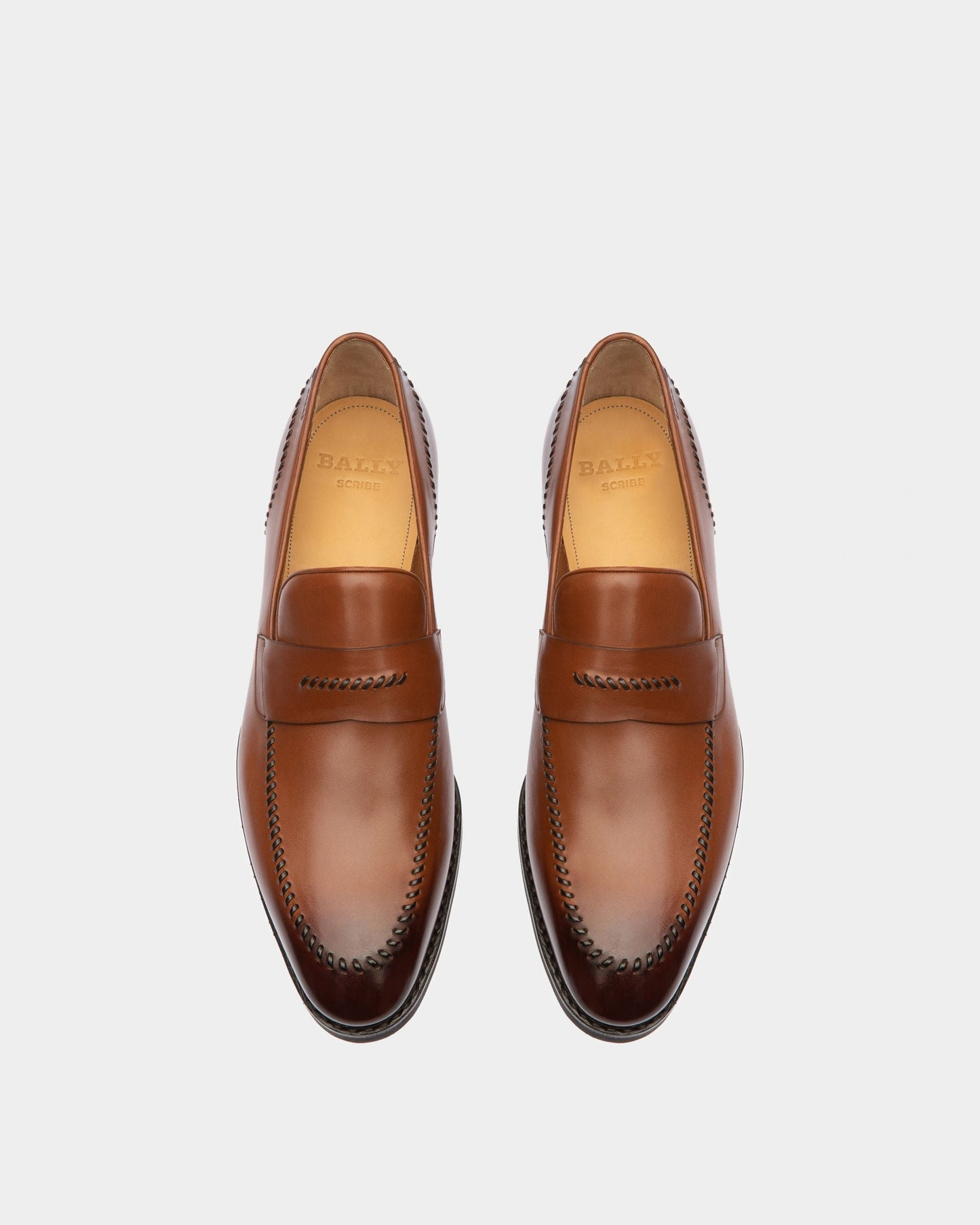 Scober Leather Loafers In Brown