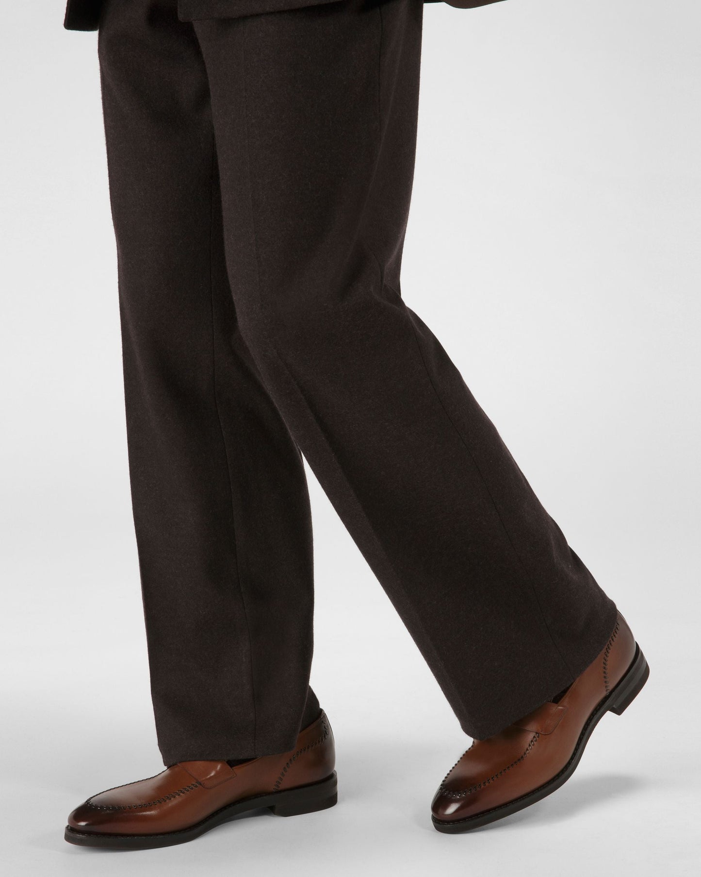 Scober Leather Loafers In Brown