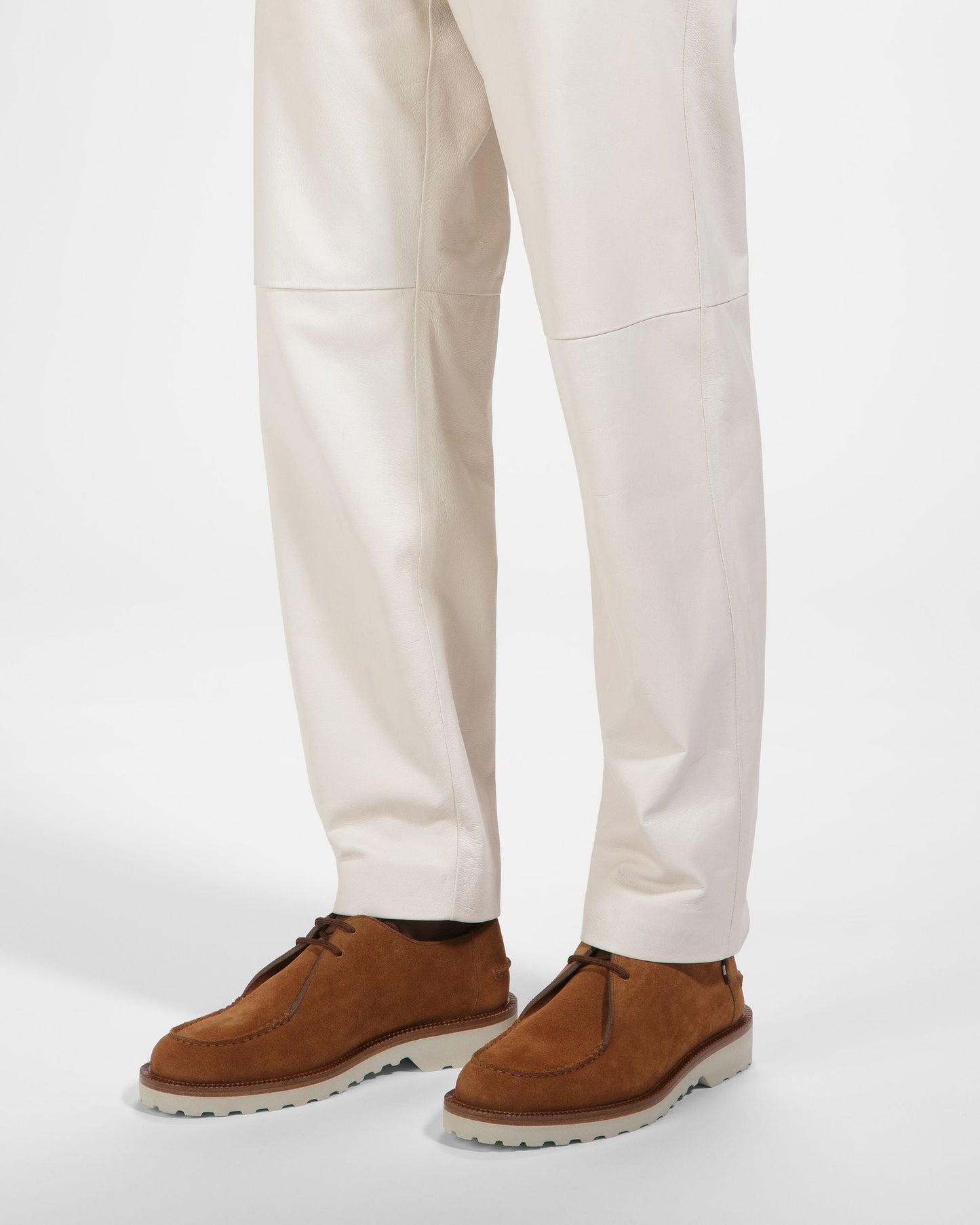 Norest Leather Derby Shoes In Brown