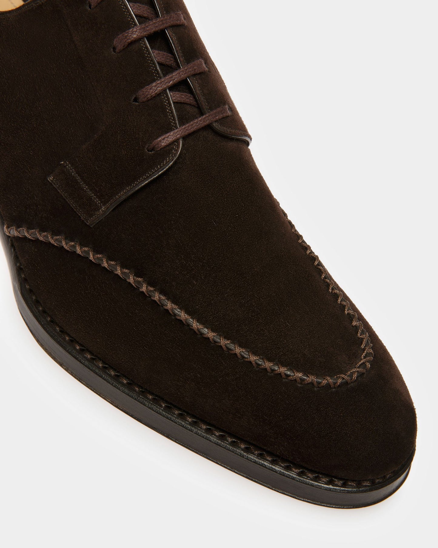Scaron Leather Derby Shoes In Brown