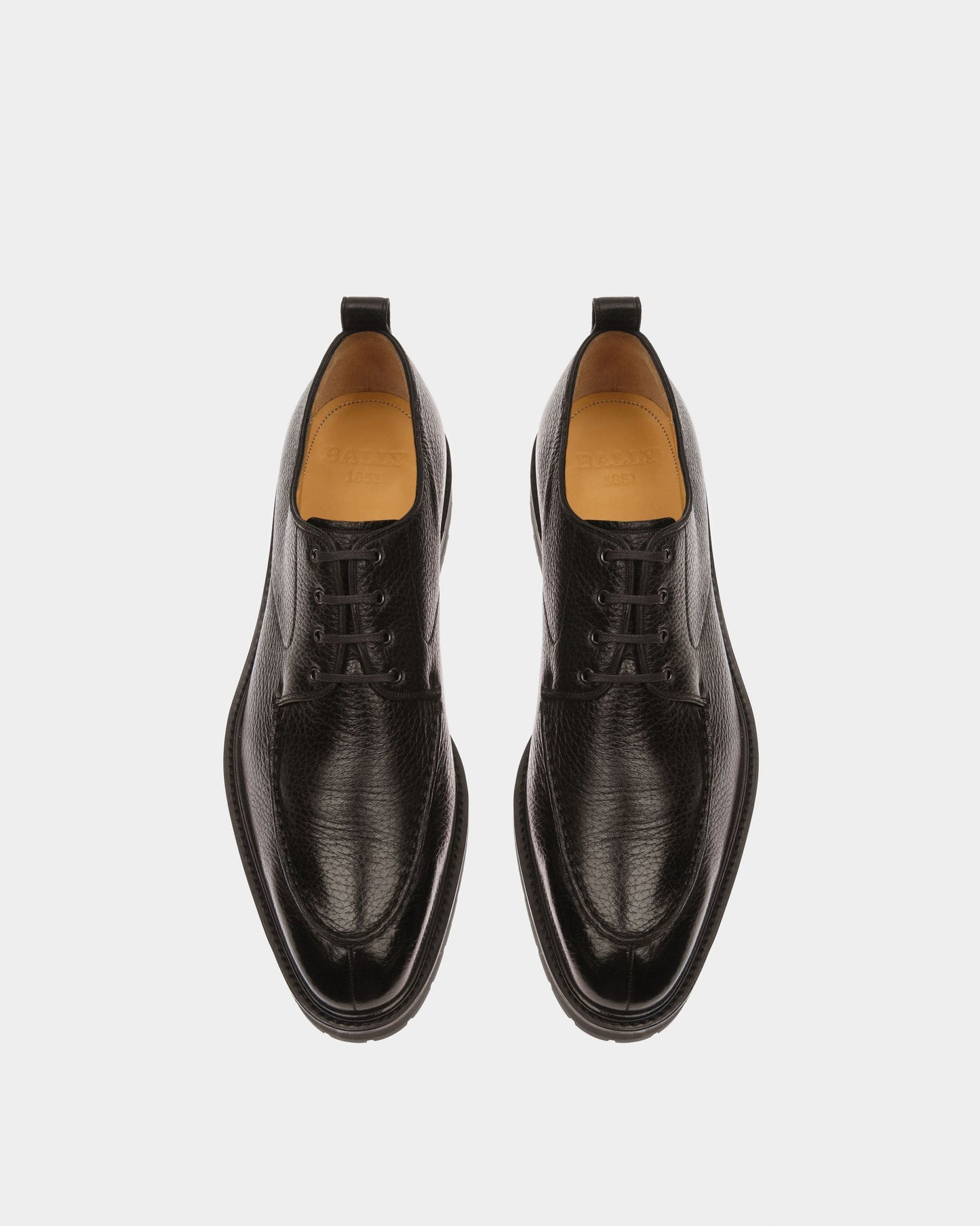 Milivar Leather Derbies In Black