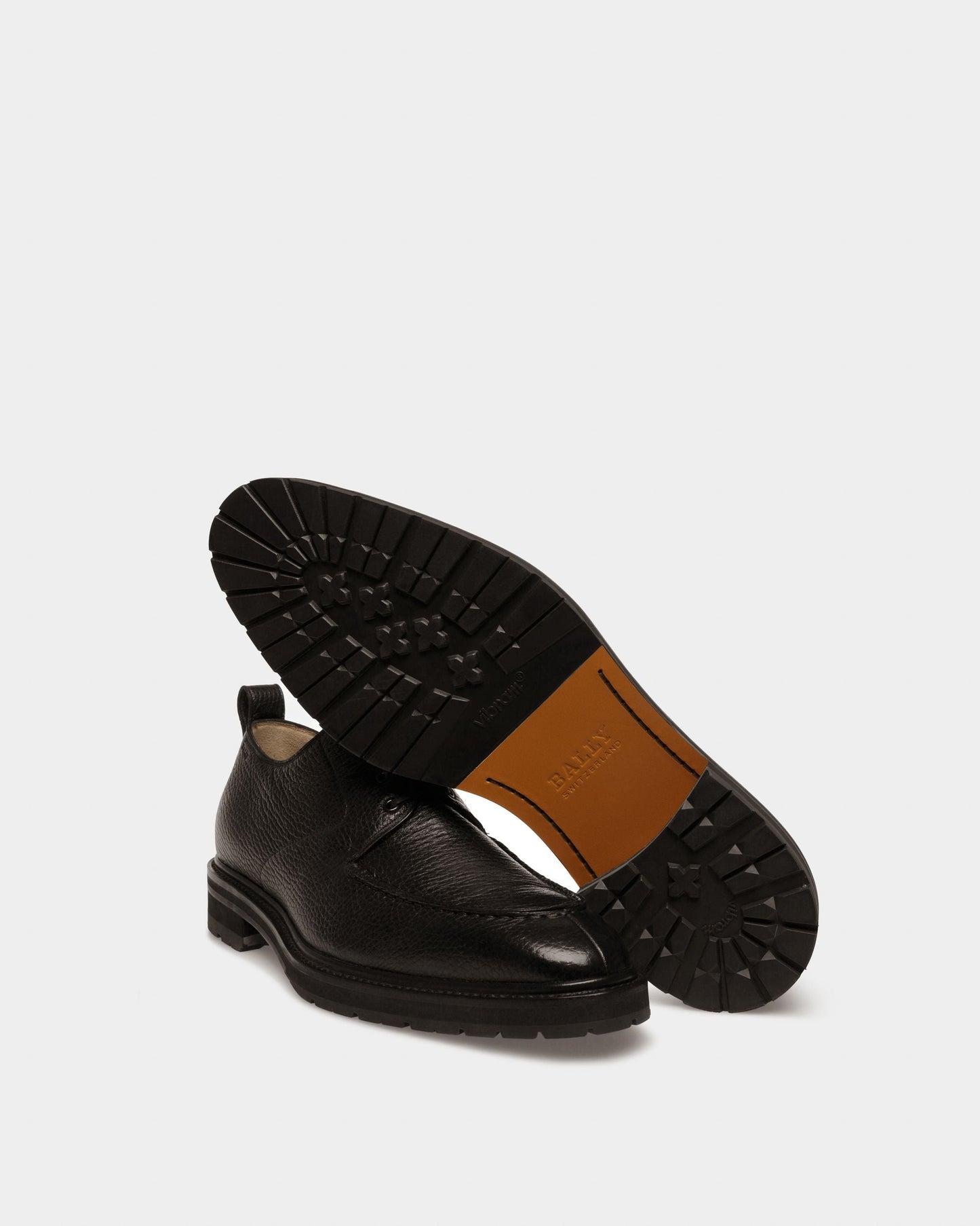 Milivar Leather Derbies In Black