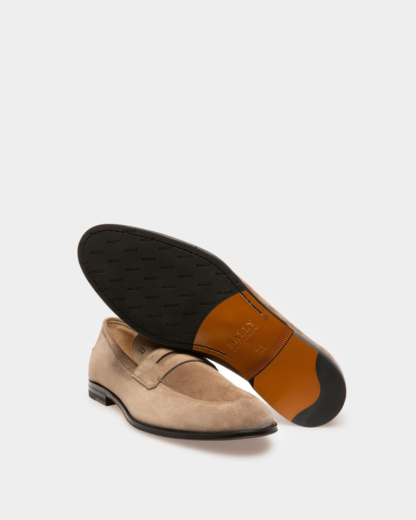 Webb Leather Loafers In Taupe