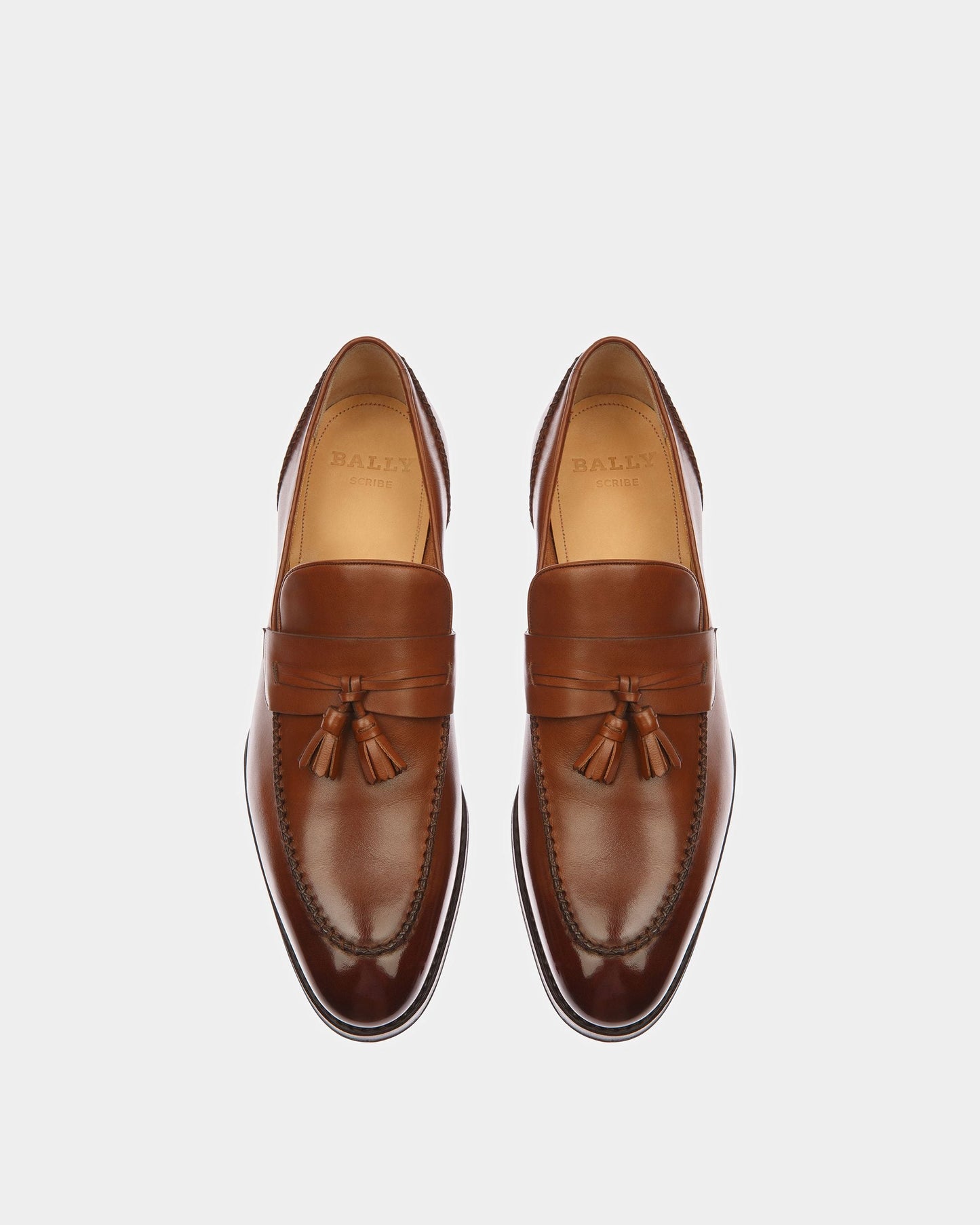 Skenny Leather Loafers In Brown