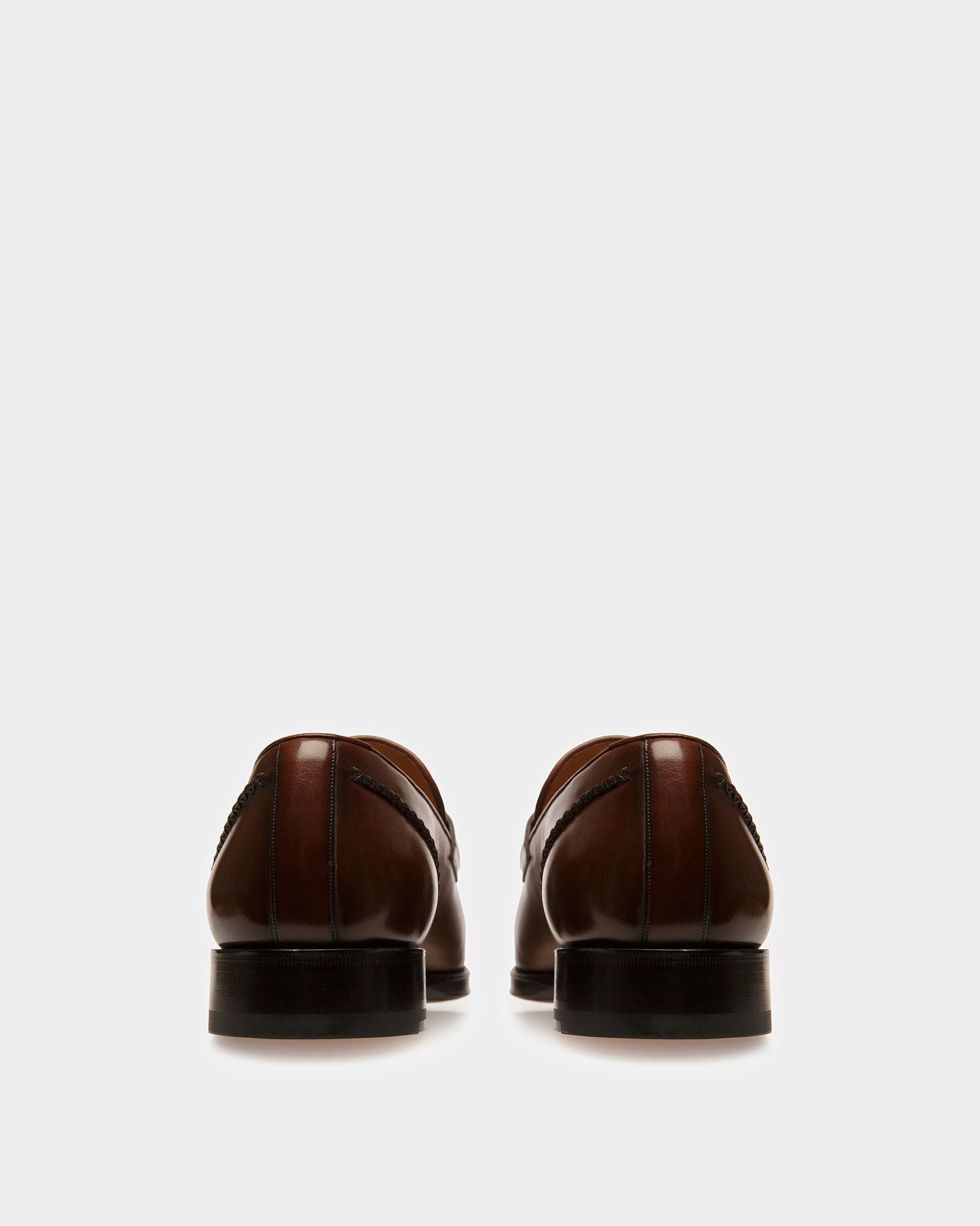 Skenny Leather Loafers In Brown