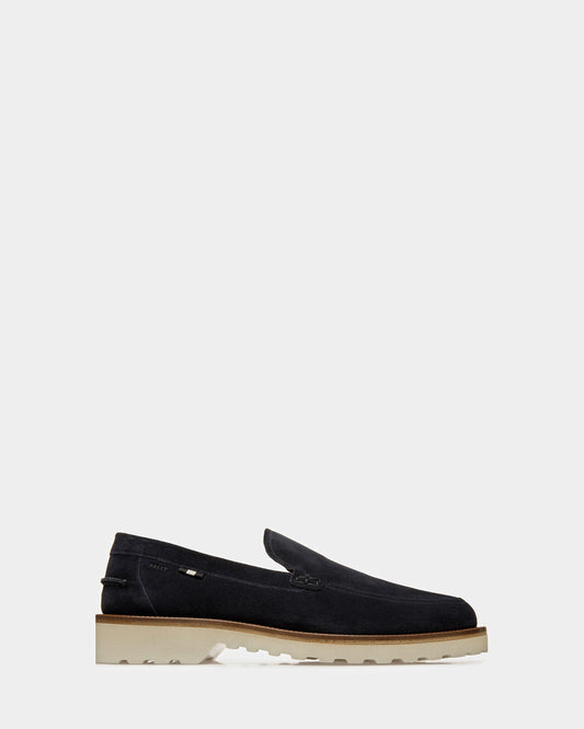 Novald Leather Loafers In Midnight