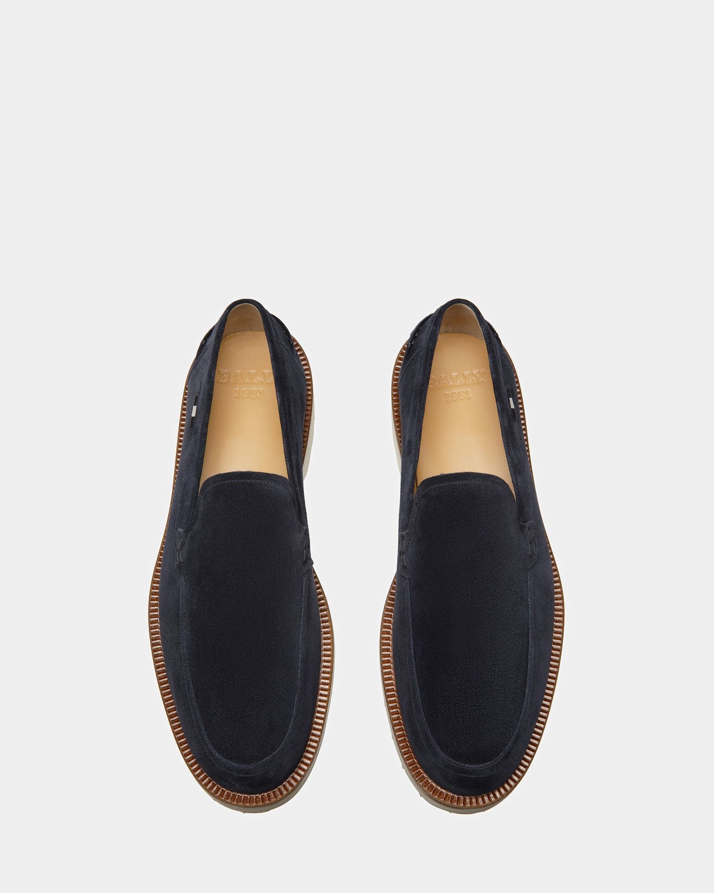 Novald Leather Loafers In Midnight