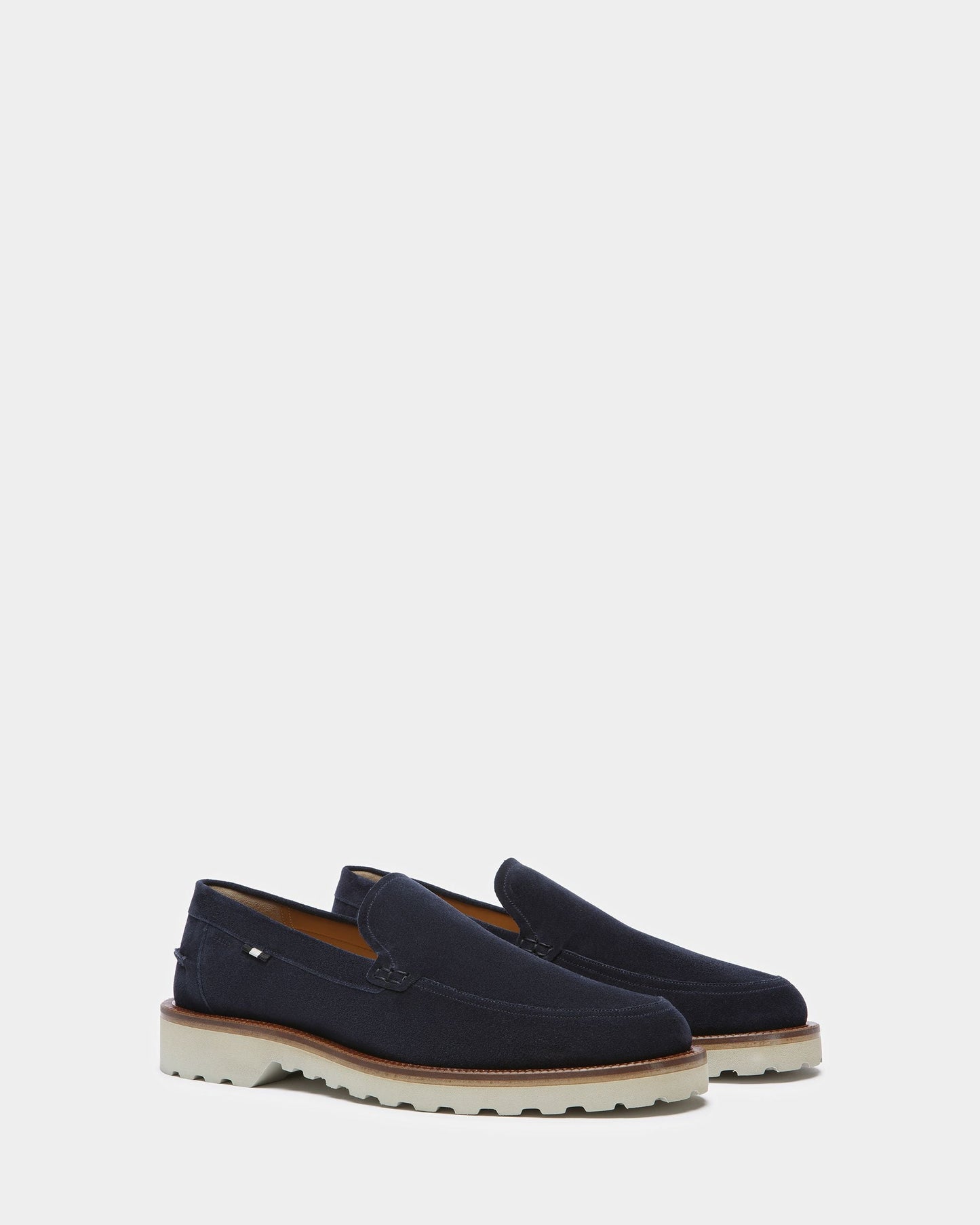 Novald Leather Loafers In Midnight