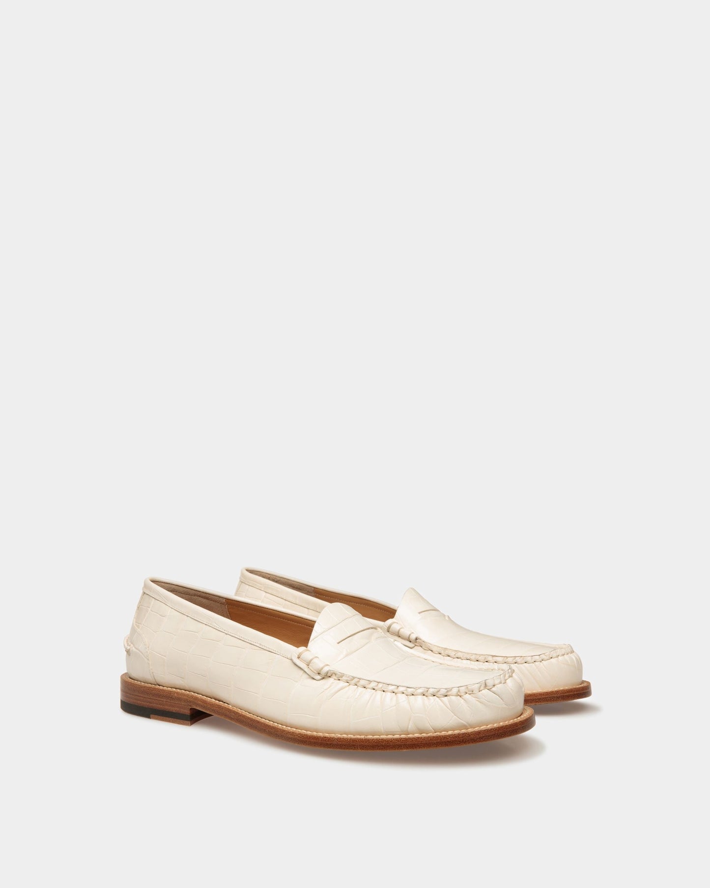 Rome Mocassins In Bone Leather