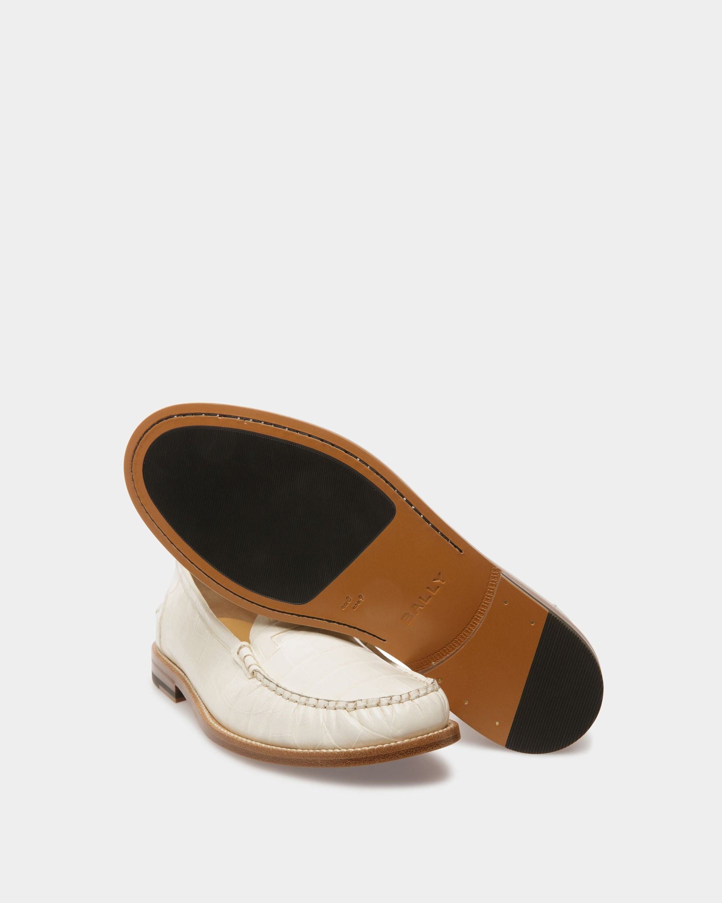 Rome Mocassins In Bone Leather