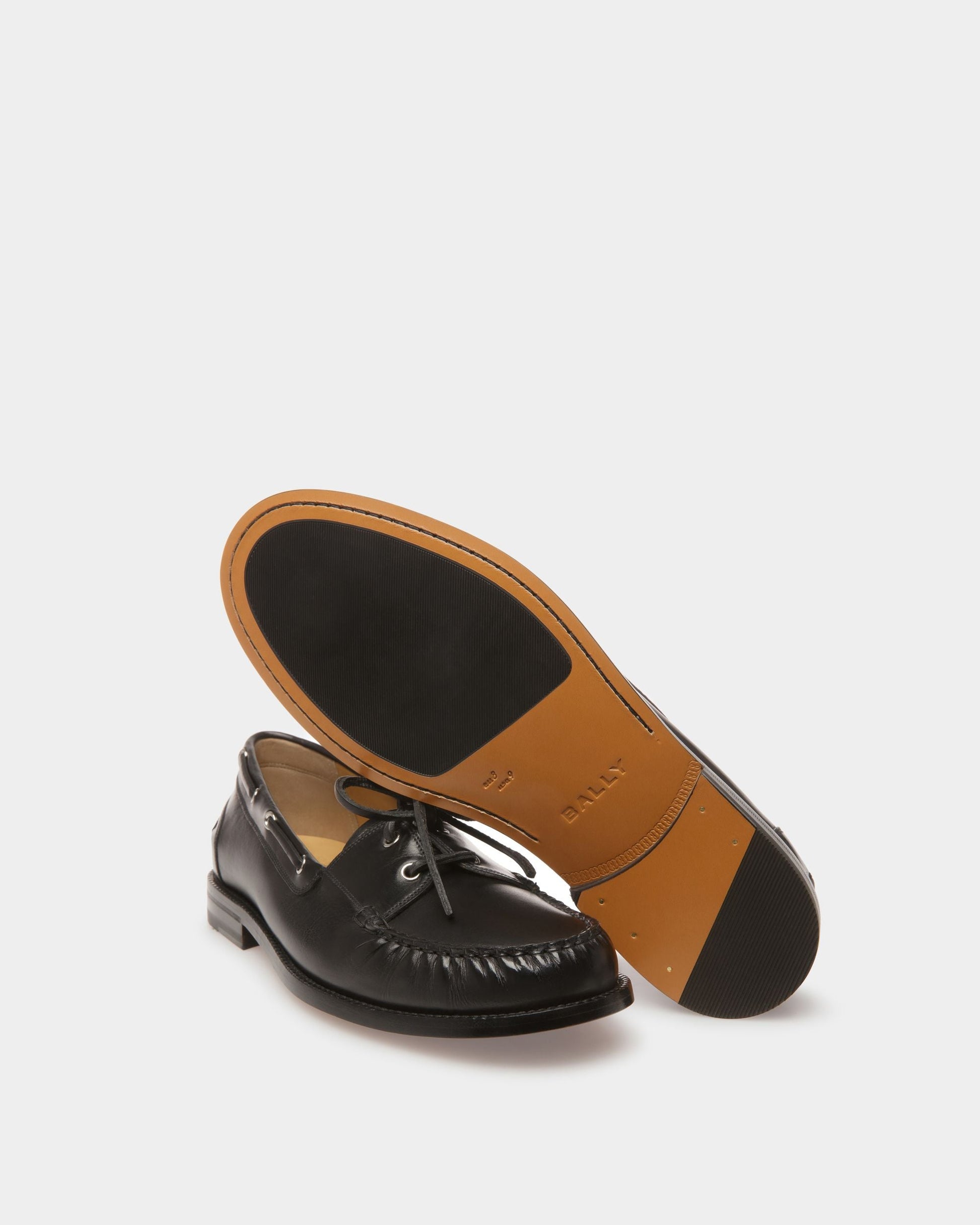 Rimion | Men's Mocassins | Black Leather | Bally | Still Life Below