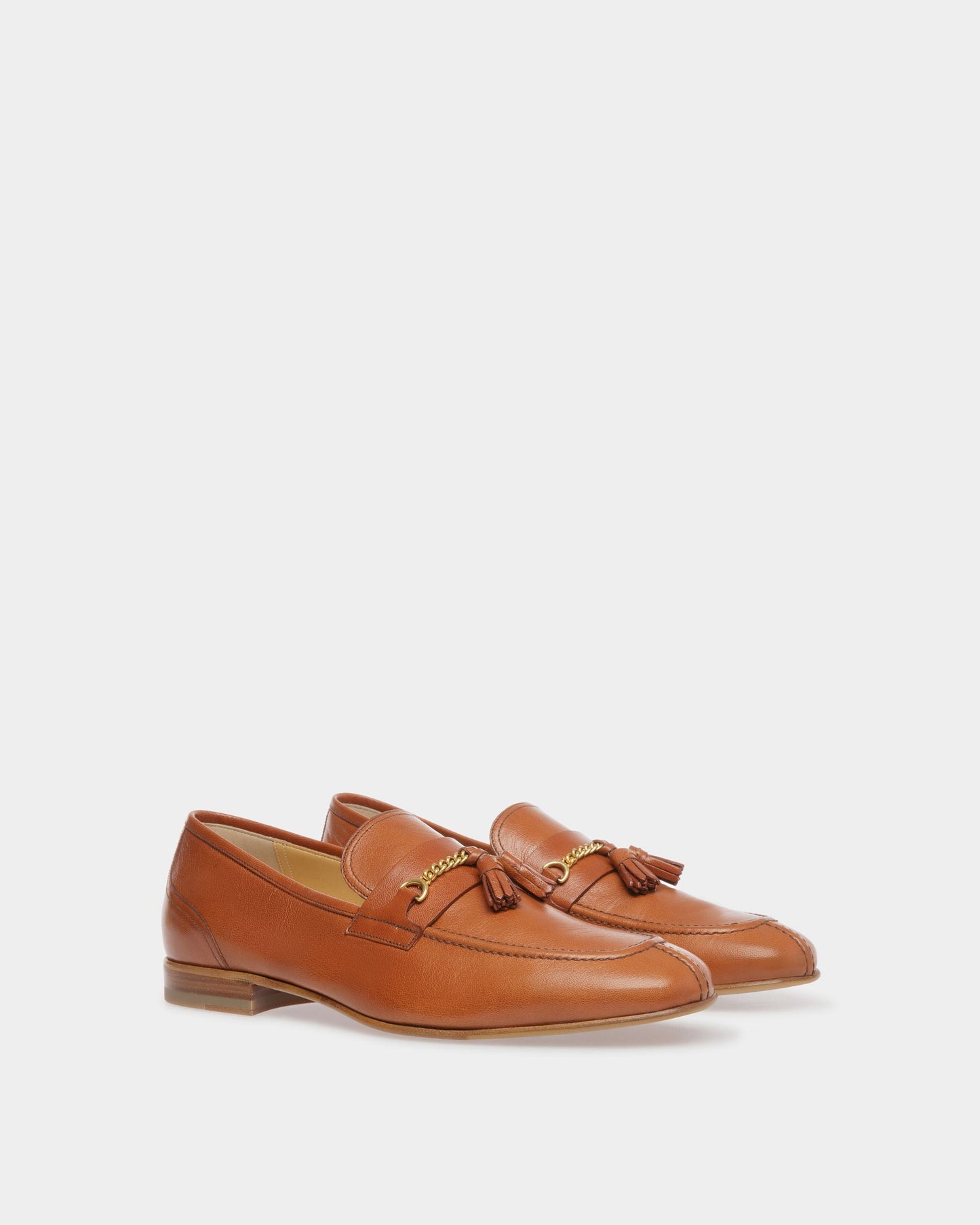 Saily | Men's Loafers | Brown Leather | Bally | Still Life 3/4 Front