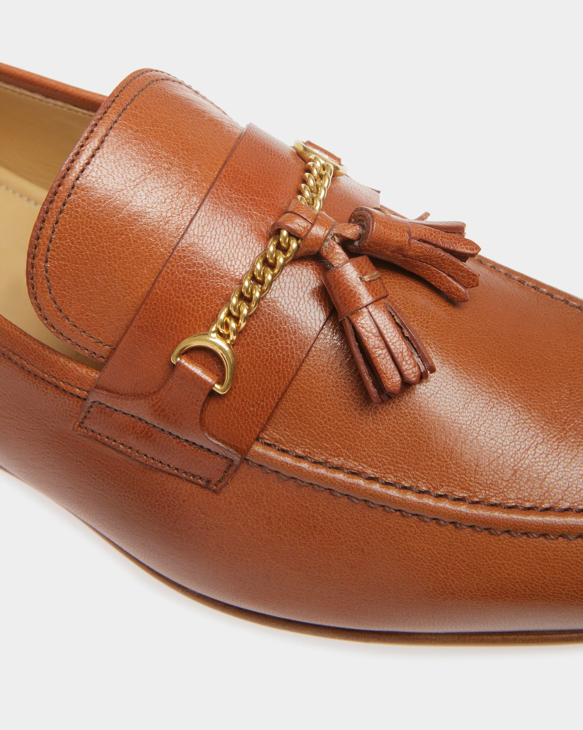Saily | Men's Loafers | Brown Leather | Bally | Still Life Detail