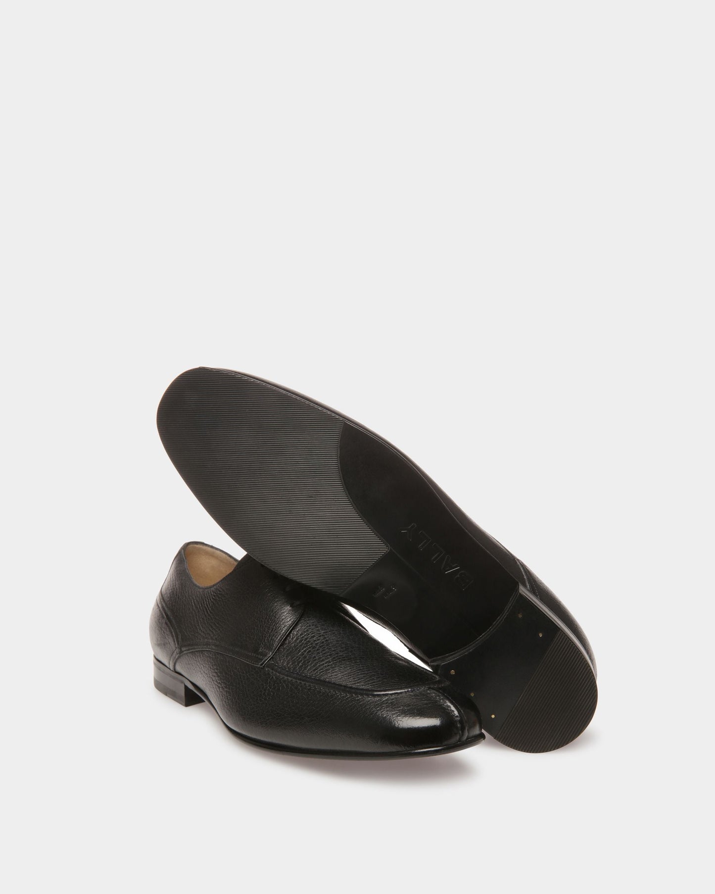 Saele | Men's Derby Shoes | Black Leather | Bally | Still Life Below