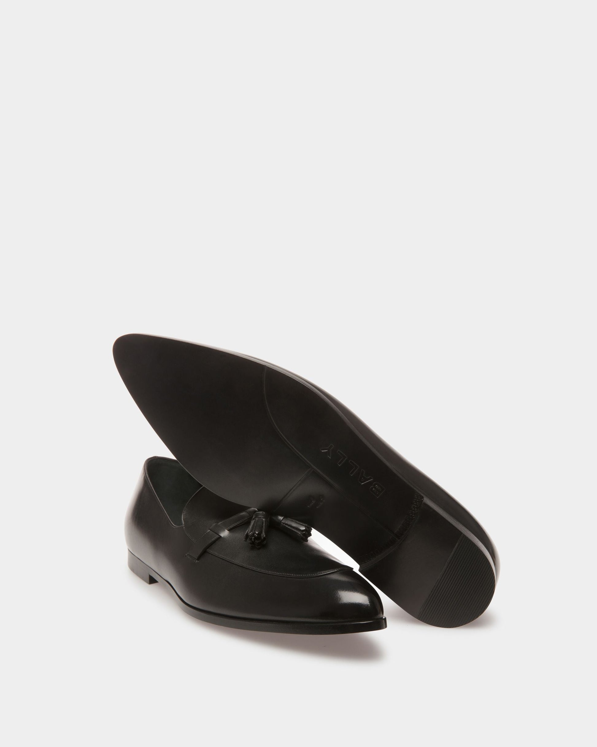 Valdam | Men's Loafers | Black Leather | Bally | Still Life Below