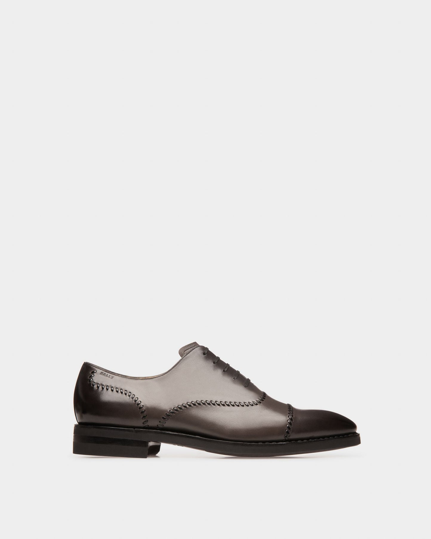Scleyr Leather Oxfords In Army Green