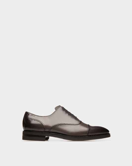 Scleyr Leather Oxfords In Army Green