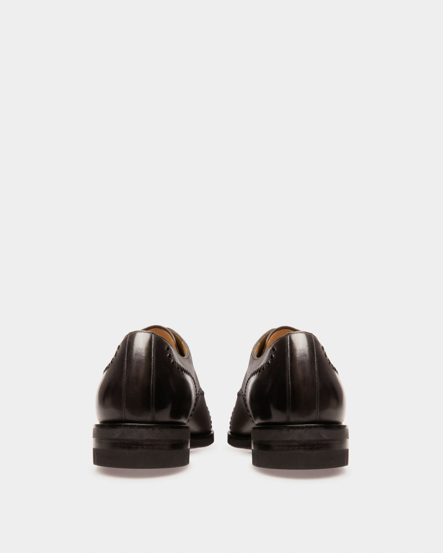 Scleyr Leather Oxfords In Army Green