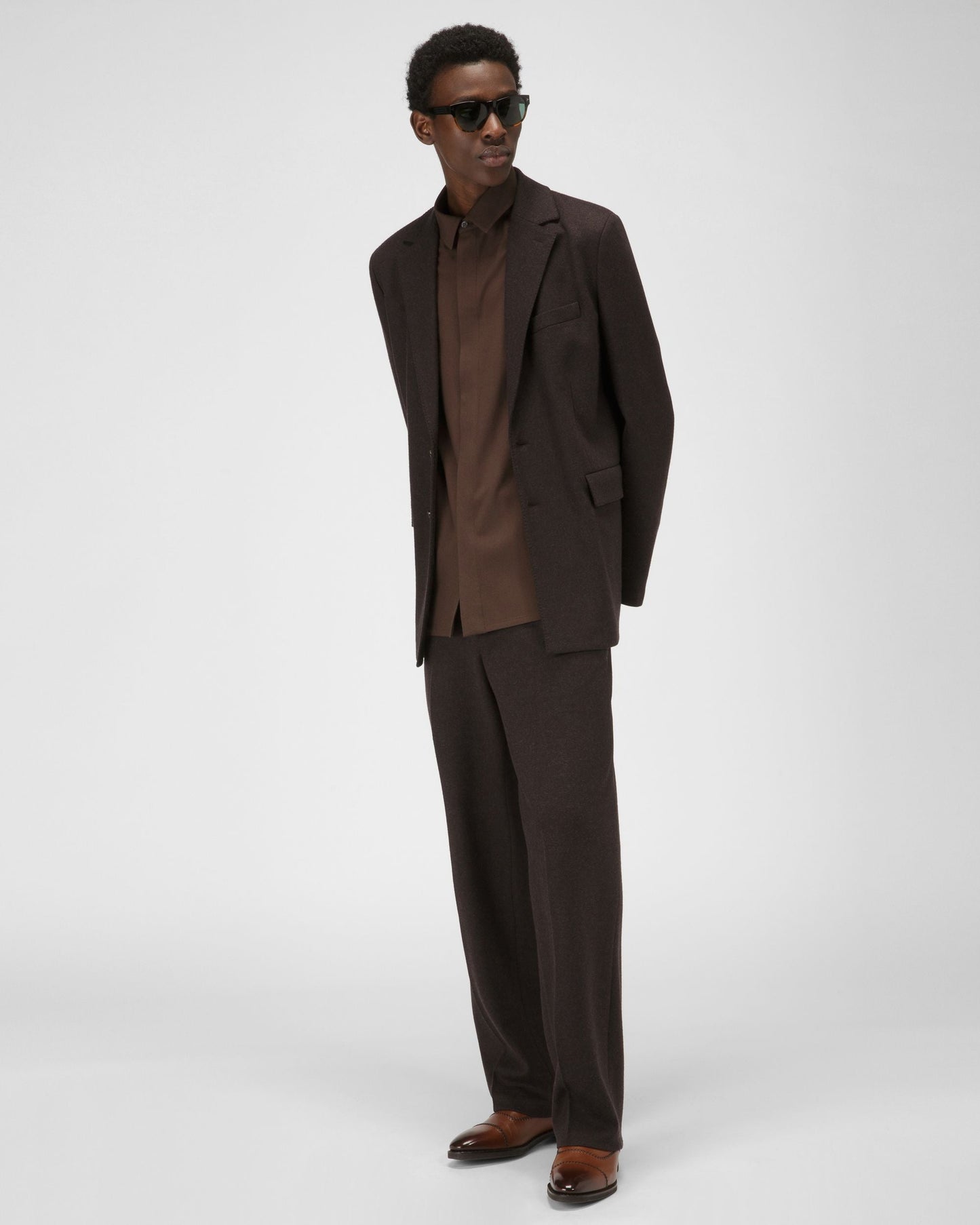 Scleyr Leather Oxfords In Brown