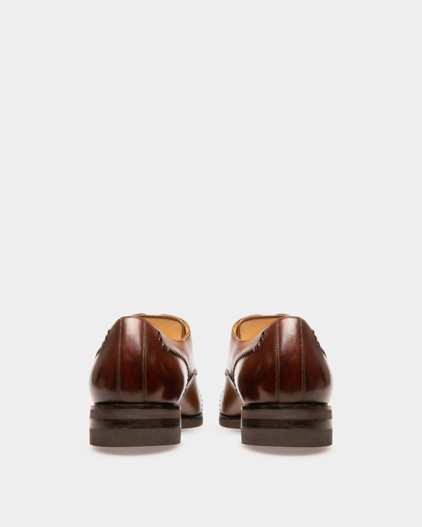 Scleyr Leather Oxfords In Brown