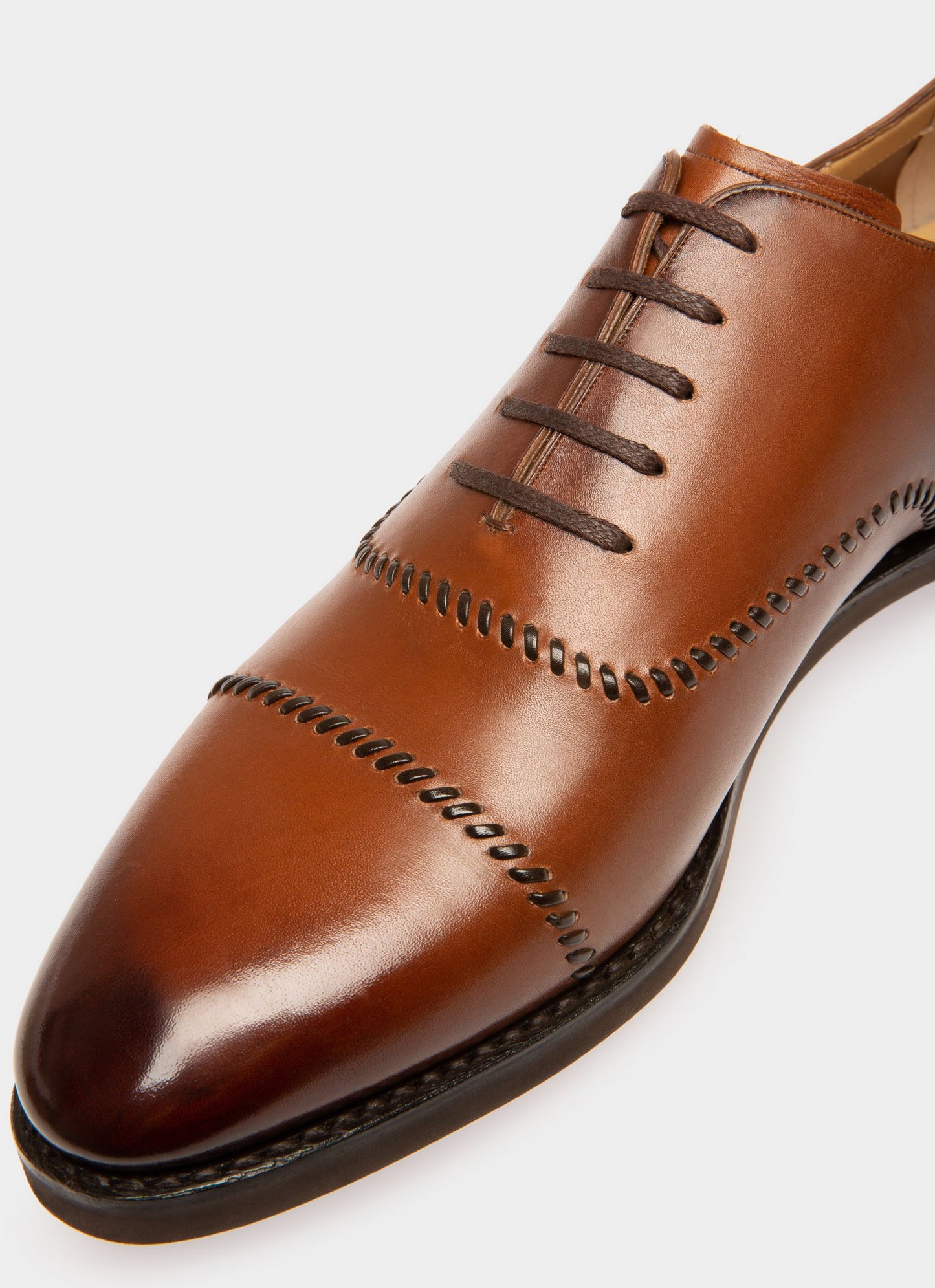 Scleyr Leather Oxfords In Brown