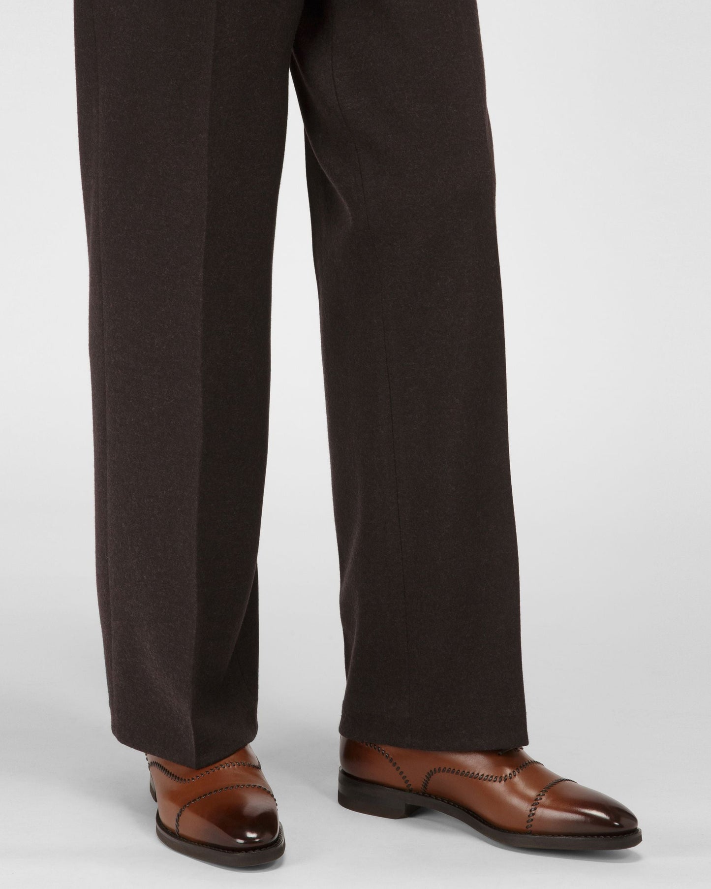 Scleyr Leather Oxfords In Brown