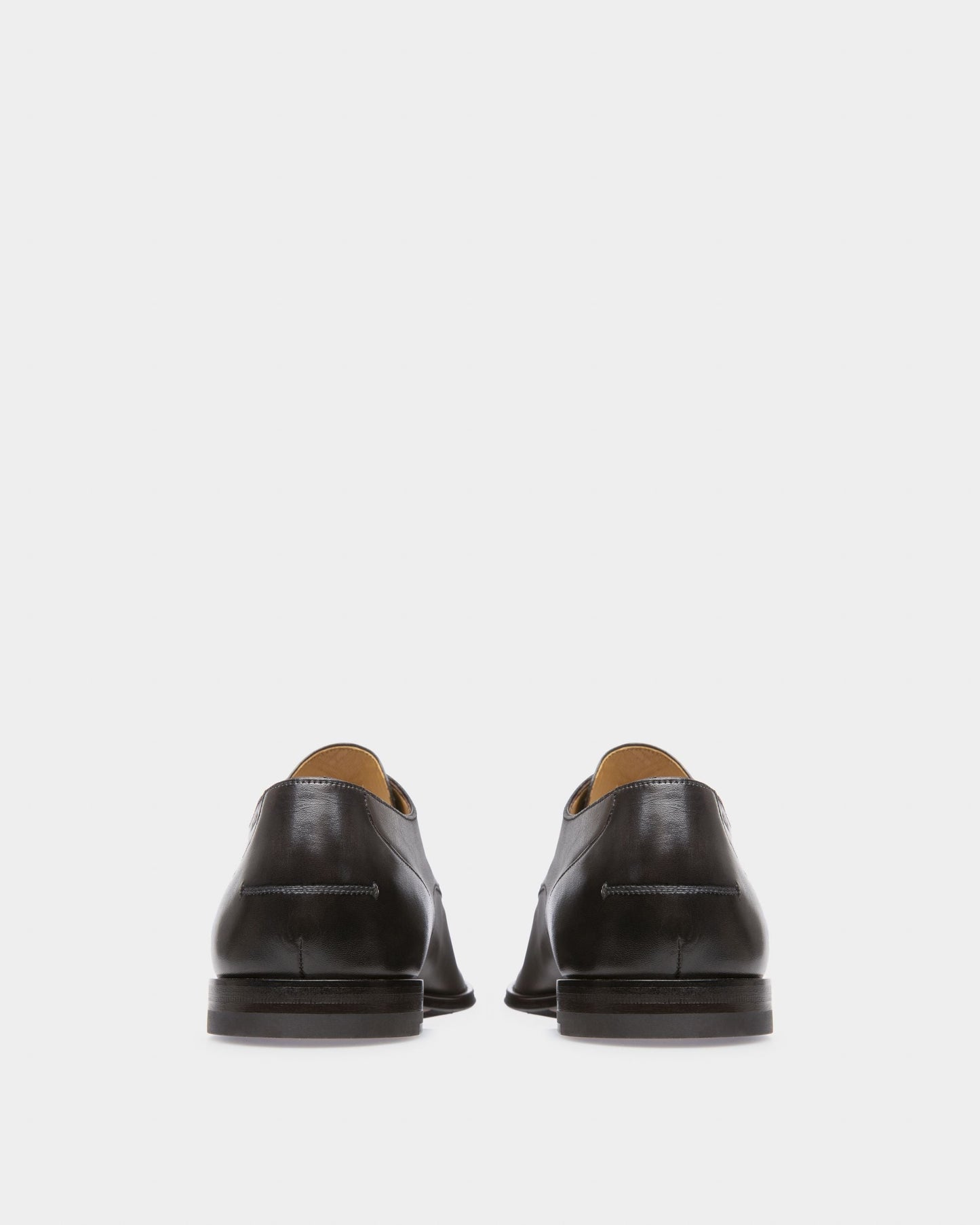 Mibion Leather Derbies In Black