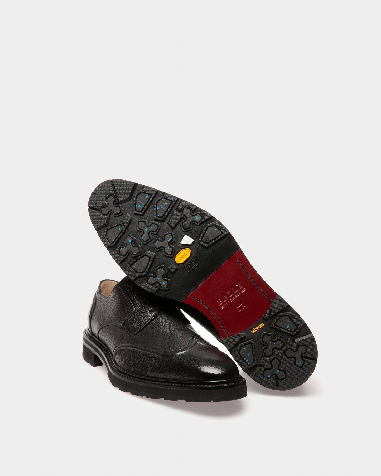 Mibion Leather Derbies In Black