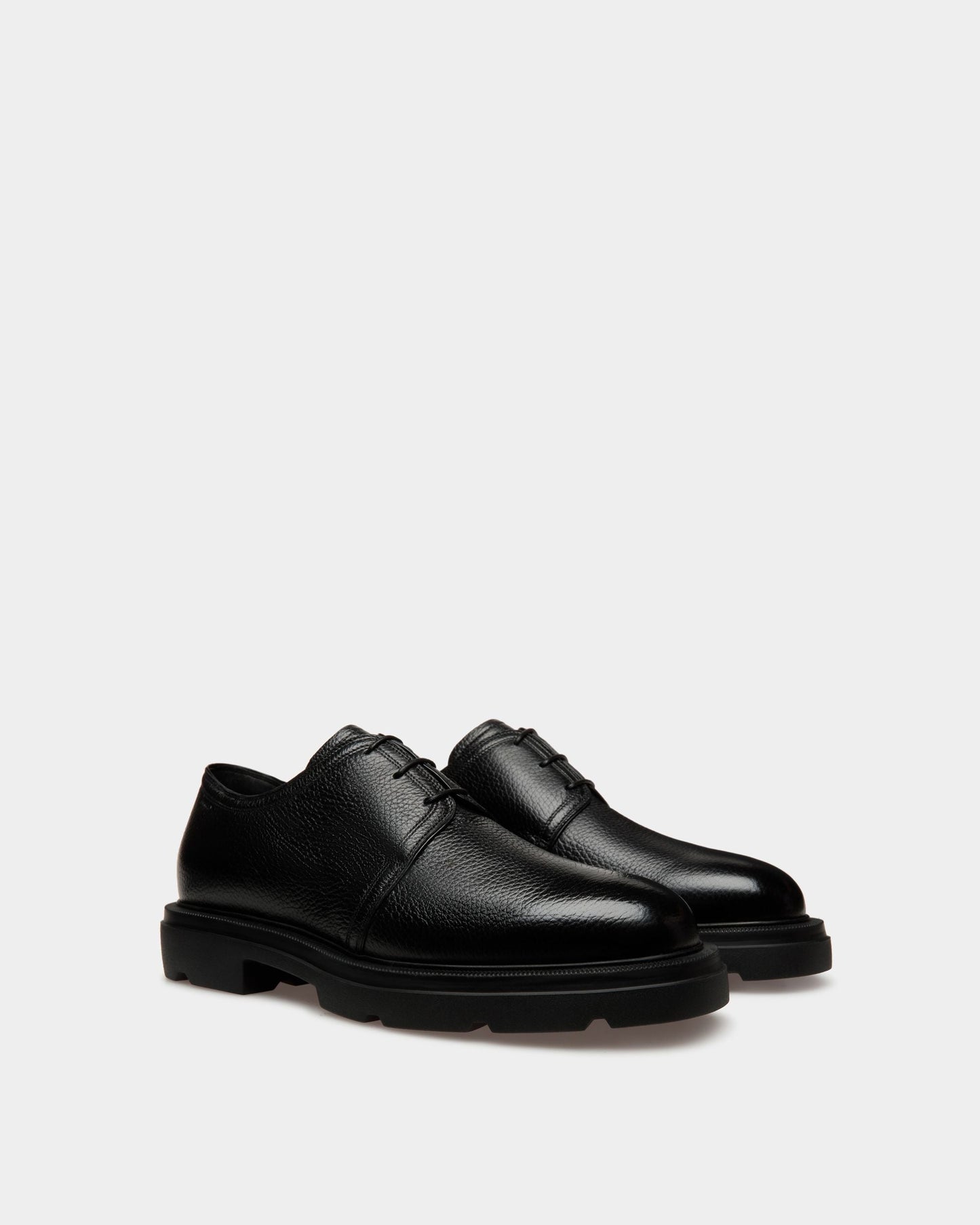 Zurich Derby Shoes In Black Leather