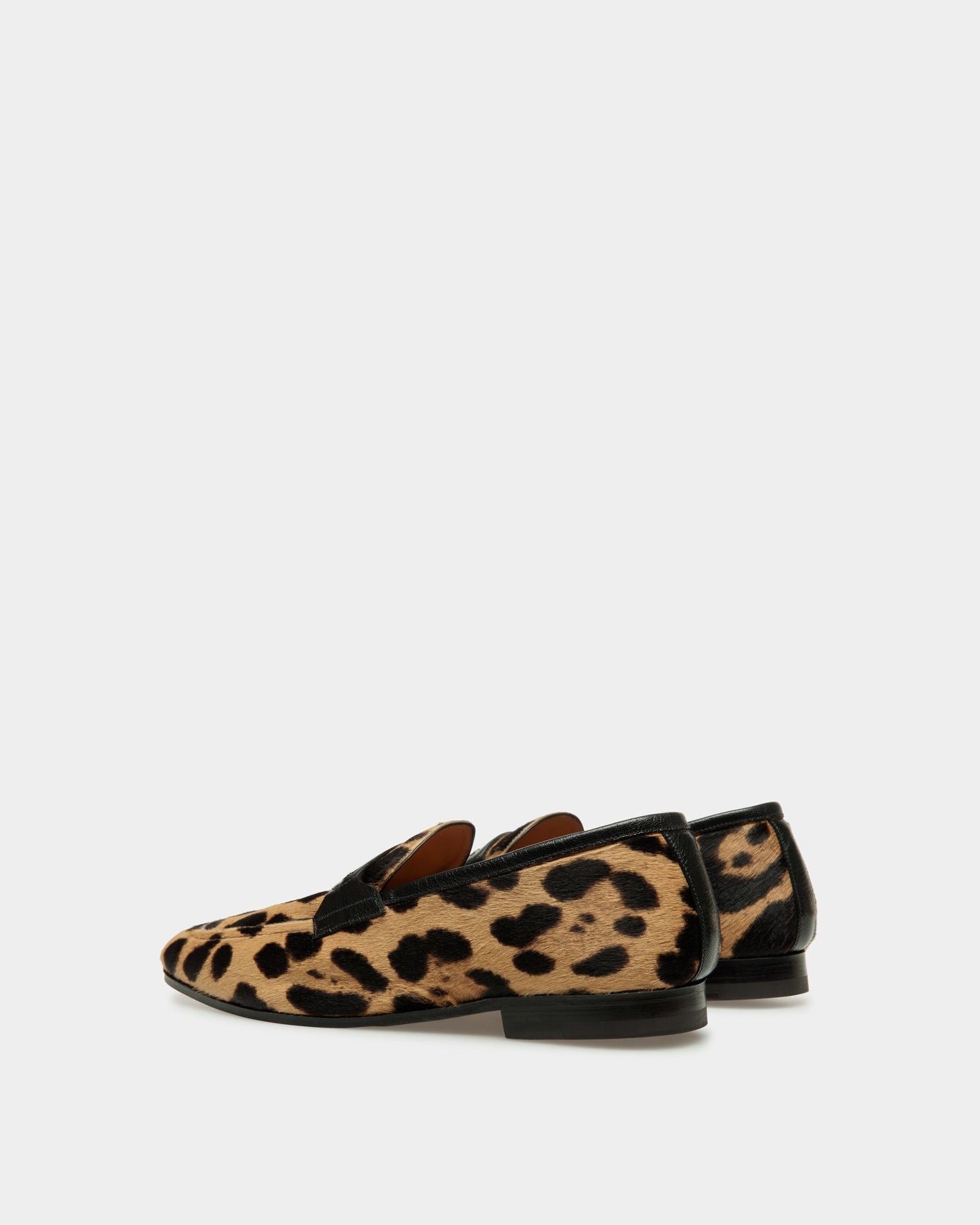 Pesek | Men's Loafers | Brown Leather | Bally | Still Life 3/4 Back