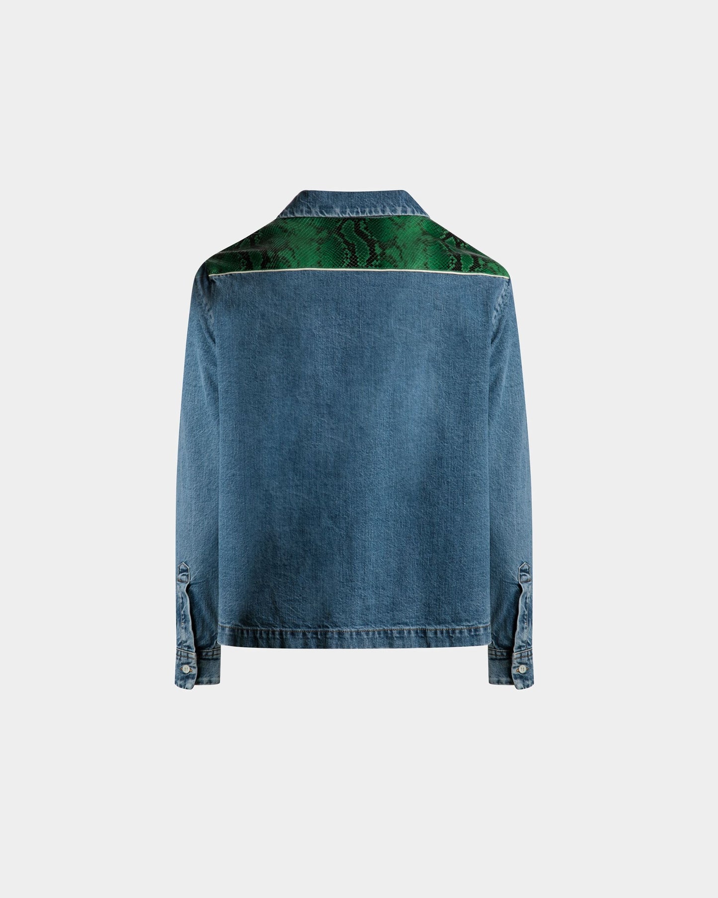 Shirt | Men's Shirts | Light Blue Chambray | Bally | Still Life Back