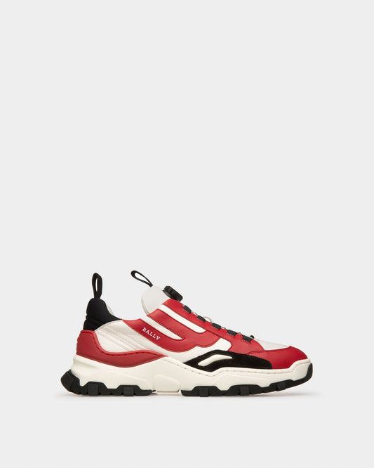 Harrys Leather Sneakers In Red
