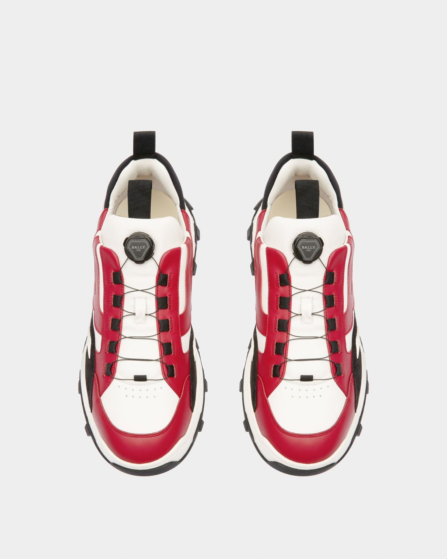 Harrys Leather Sneakers In Red
