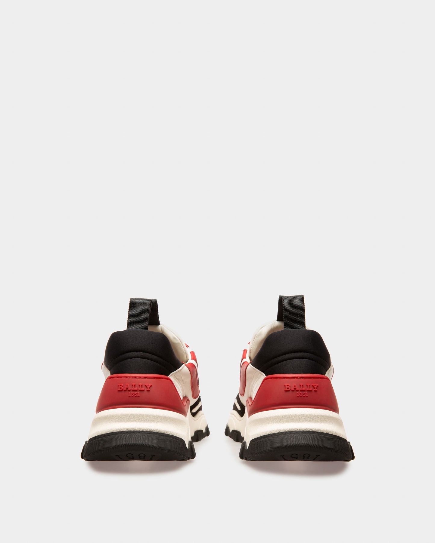 Harrys Leather Sneakers In Red