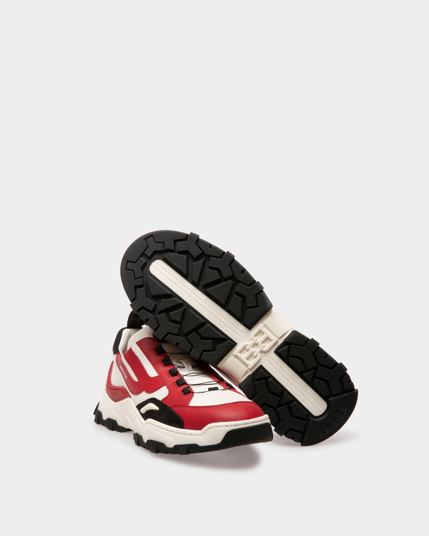 Harrys Leather Sneakers In Red